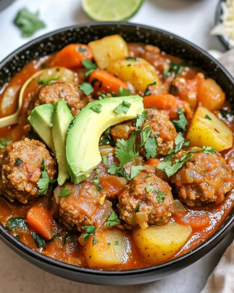 Mexican Meatball Soup Recipe