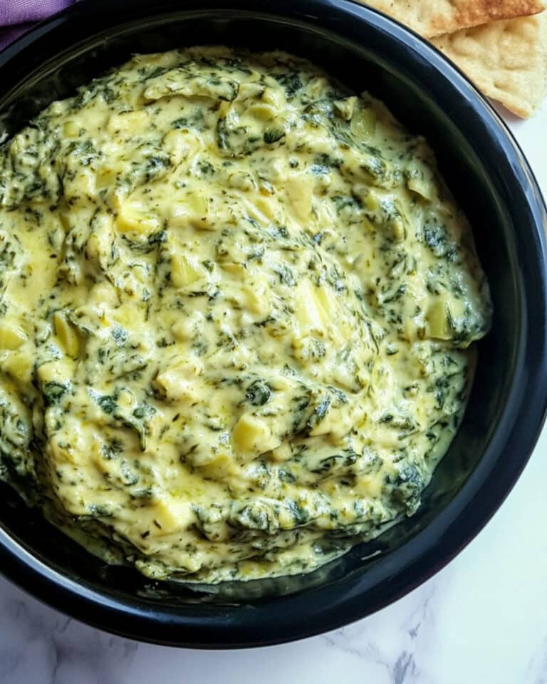 Slow Cooker Spinach Artichoke Dip Recipe