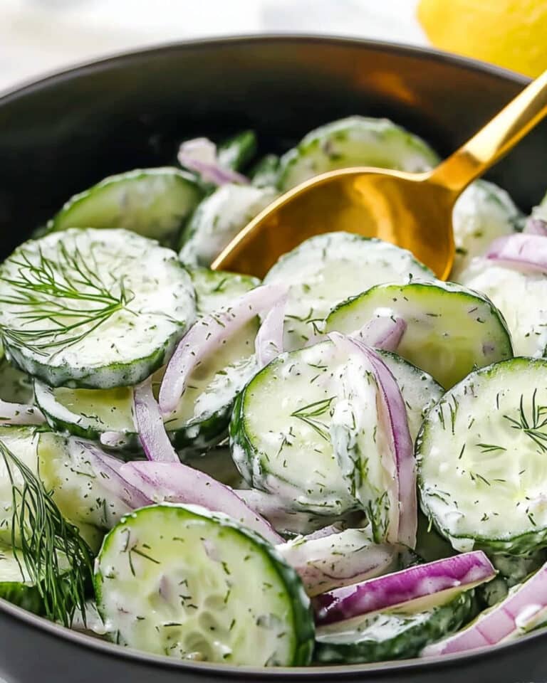 Creamy Cucumber Salad Recipe