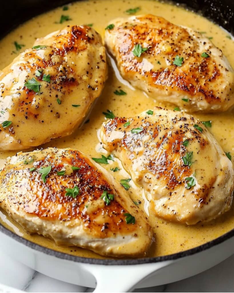 Creamy Honey Mustard Chicken Recipe