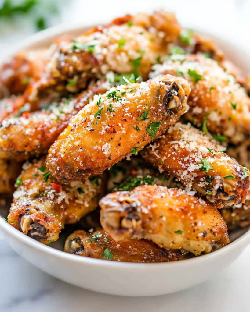 Crispy Baked Parmesan Chicken Wings Recipe