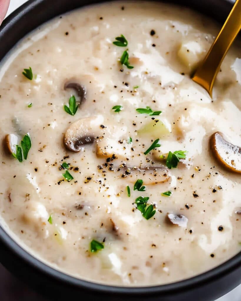 Easy Cream of Mushroom Soup Recipe