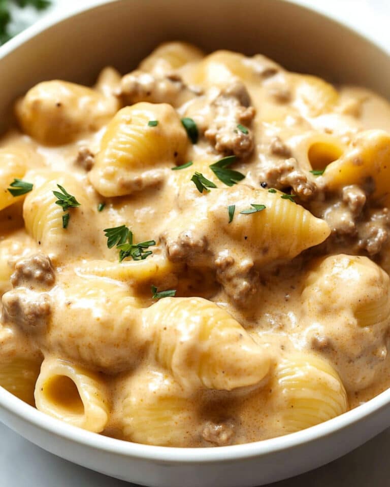 One-Pot Cheesy Beef and Shells Recipe