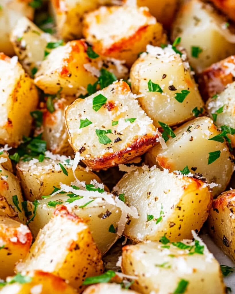 Parmesan Garlic Roasted Potatoes Recipe