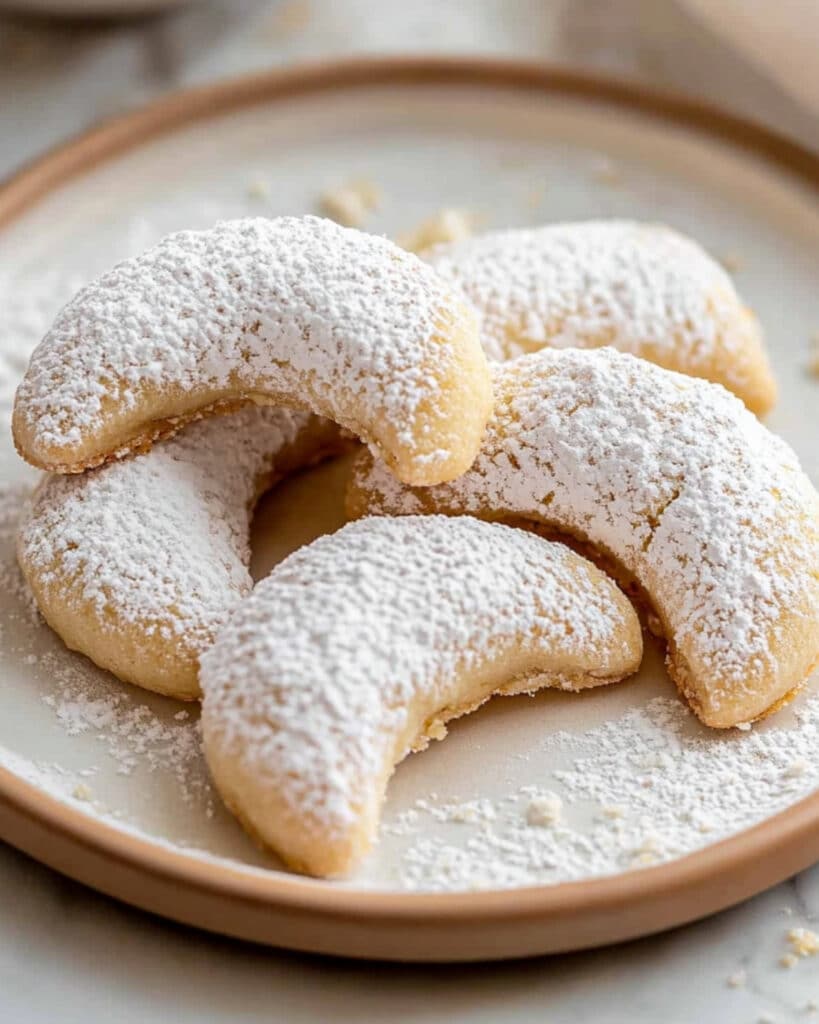 Almond Crescent Cookies Recipe