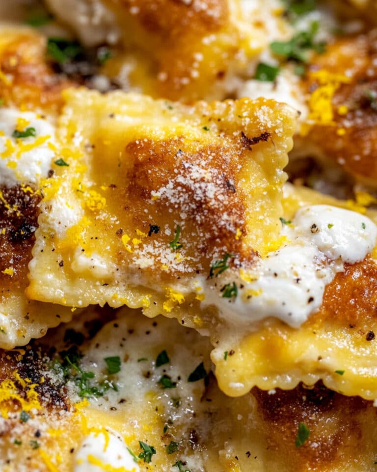 Brown Butter and Lemon Toasted Skillet Ravioli Recipe