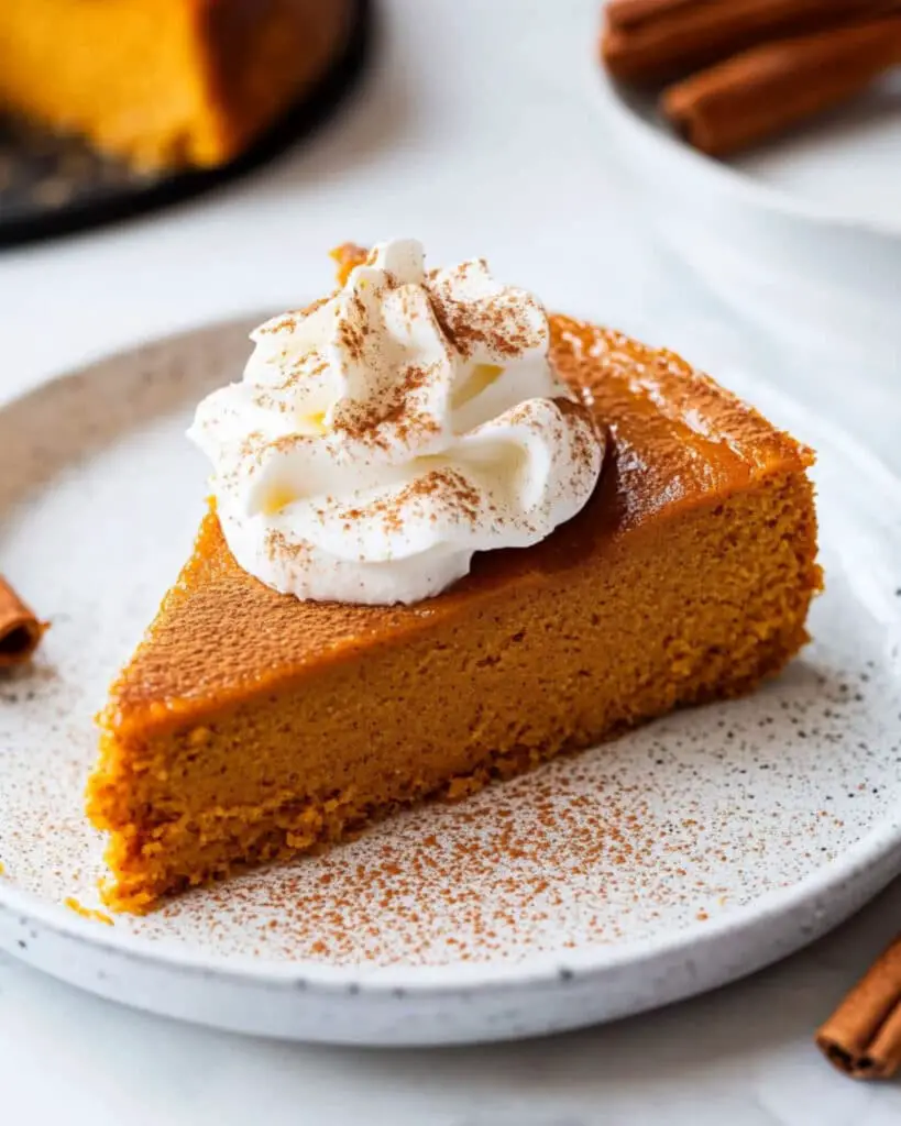 Crustless Pumpkin Pie Recipe