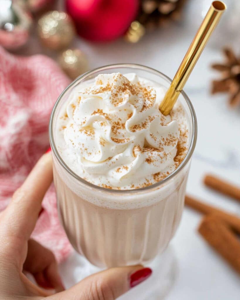 eggnog milkshake