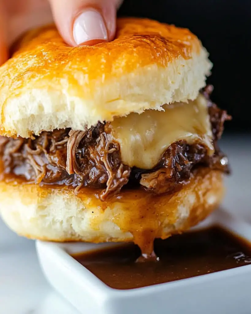 french dip biscuit bake