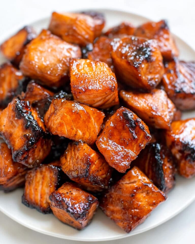 Hot Honey Salmon Bites Recipe