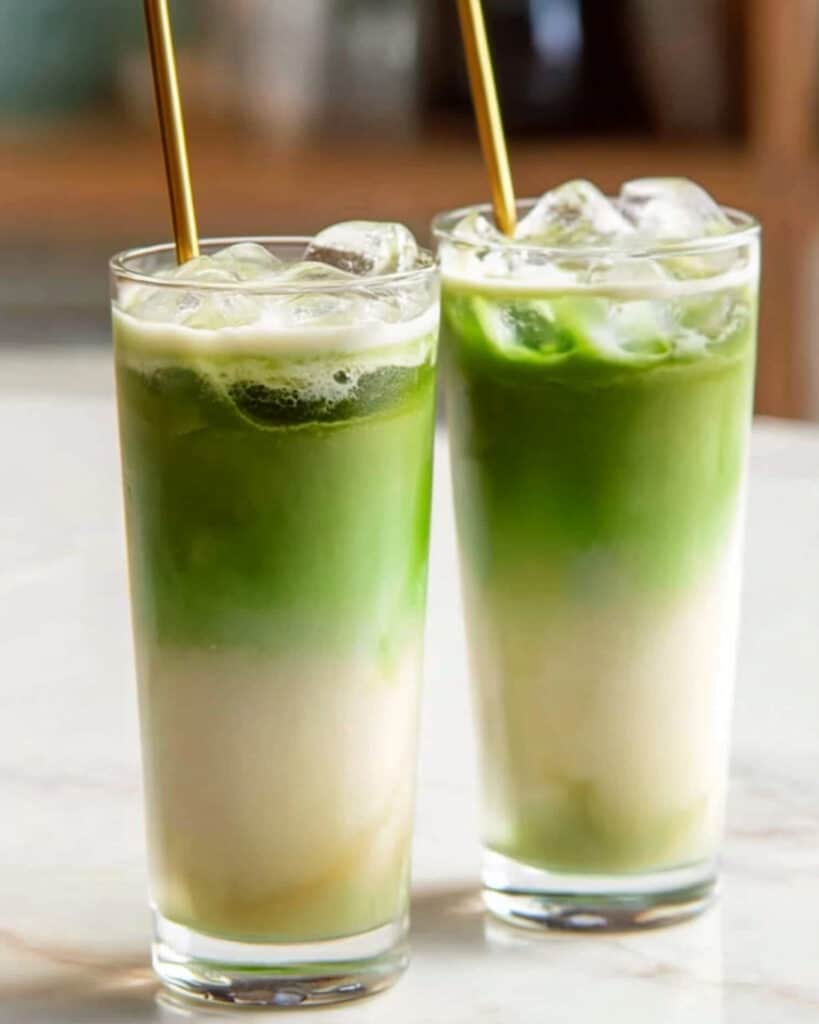 iced matcha latte