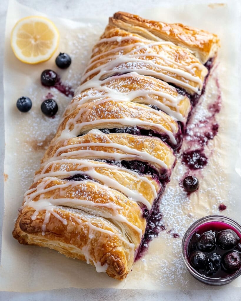 lemon blueberry cheese danish