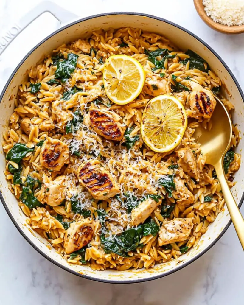 lemon chicken orzo