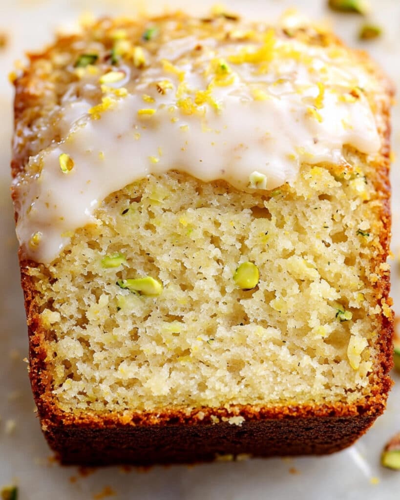 pistachio lemon loaf