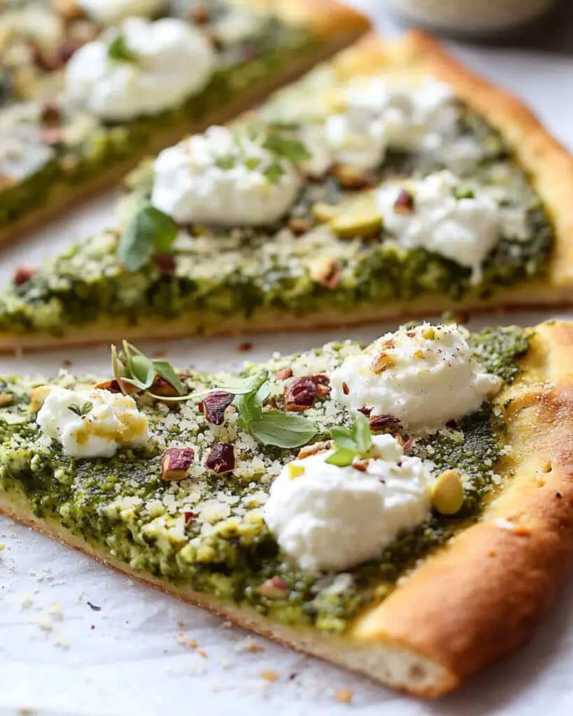 pistachio pesto pizza