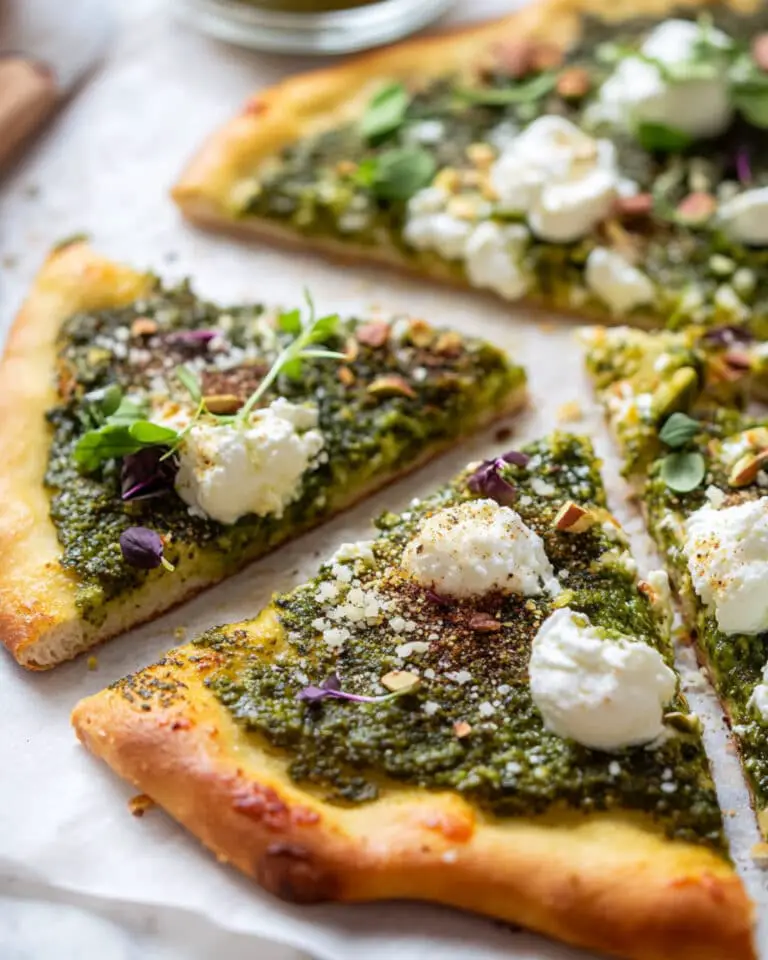 Pistachio Pesto Pizza Recipe