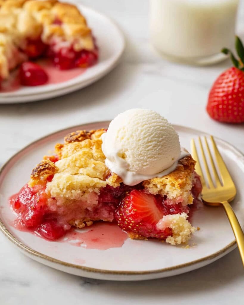 strawberry cobbler