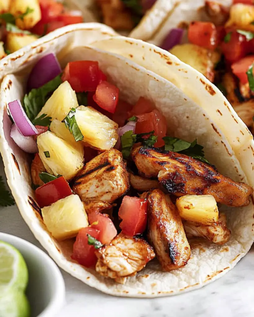 Chicken Tacos with Pineapple Salsa Recipe