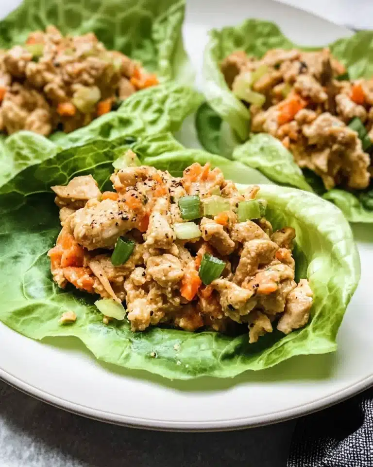 Thai Chicken Lettuce Wraps Recipe