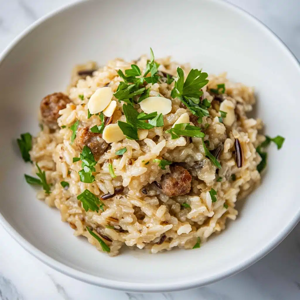 Creamy Italian Sausage and Rice Casserole Recipe - Recipe Image