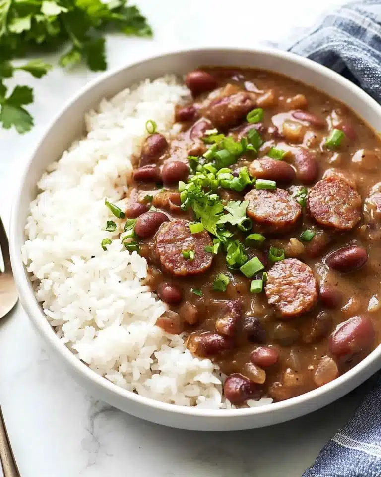 Creole Red Beans and Rice with Andouille Sausage Recipe