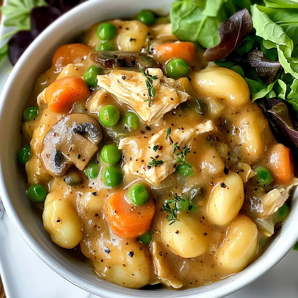 Creamy Chicken and Gnocchi Pot Pie Recipe - Recipe Image