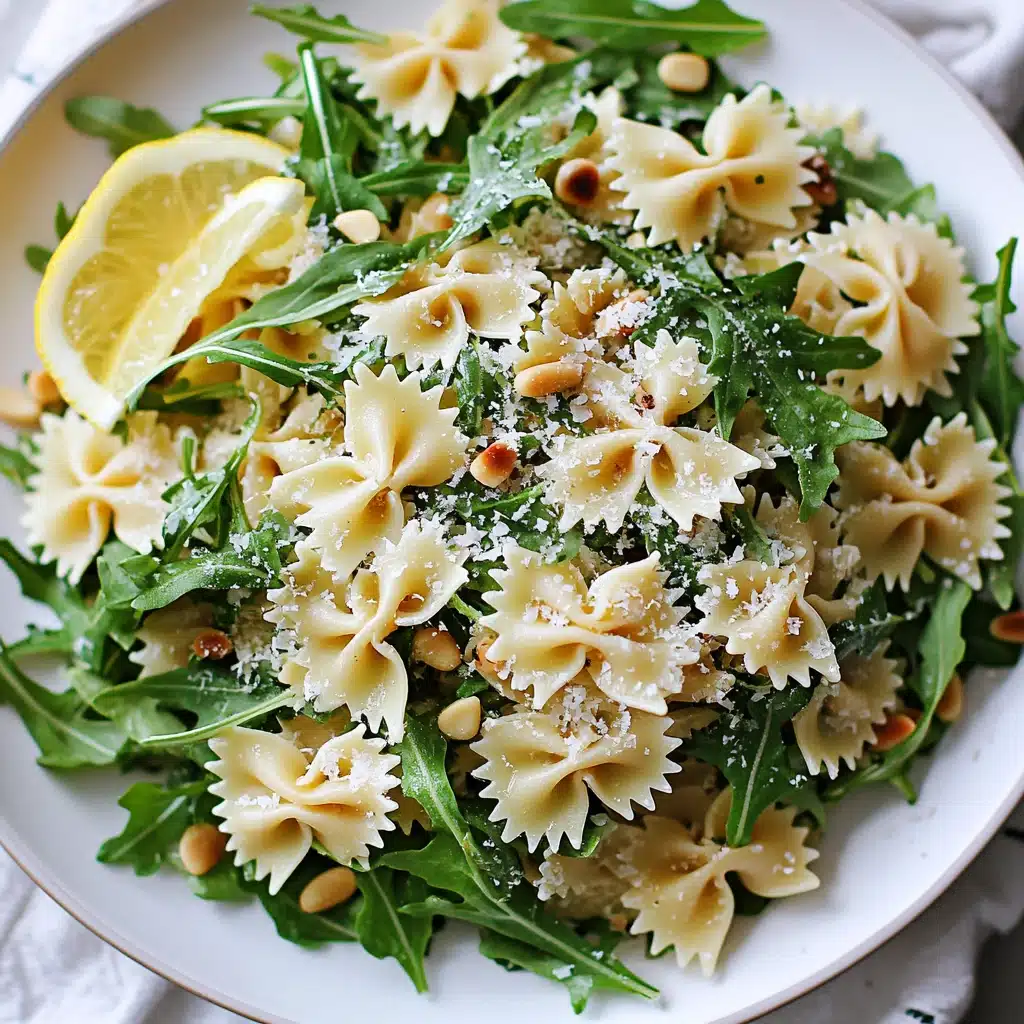 Lemon Basil Parmesan Pasta Salad with White Balsamic Vinaigrette Recipe - Recipe Image
