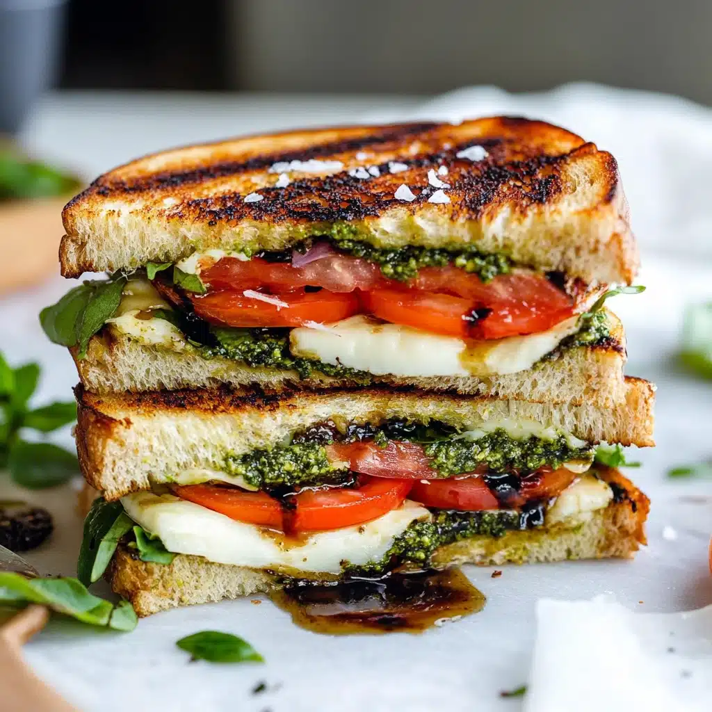 Balsamic Glazed Caprese Panini Supreme Recipe - Recipe Image