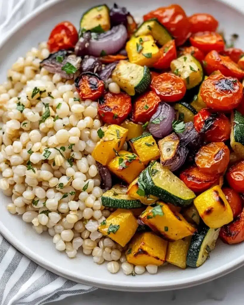 Mediterranean Halloumi Veggie Bake Recipe