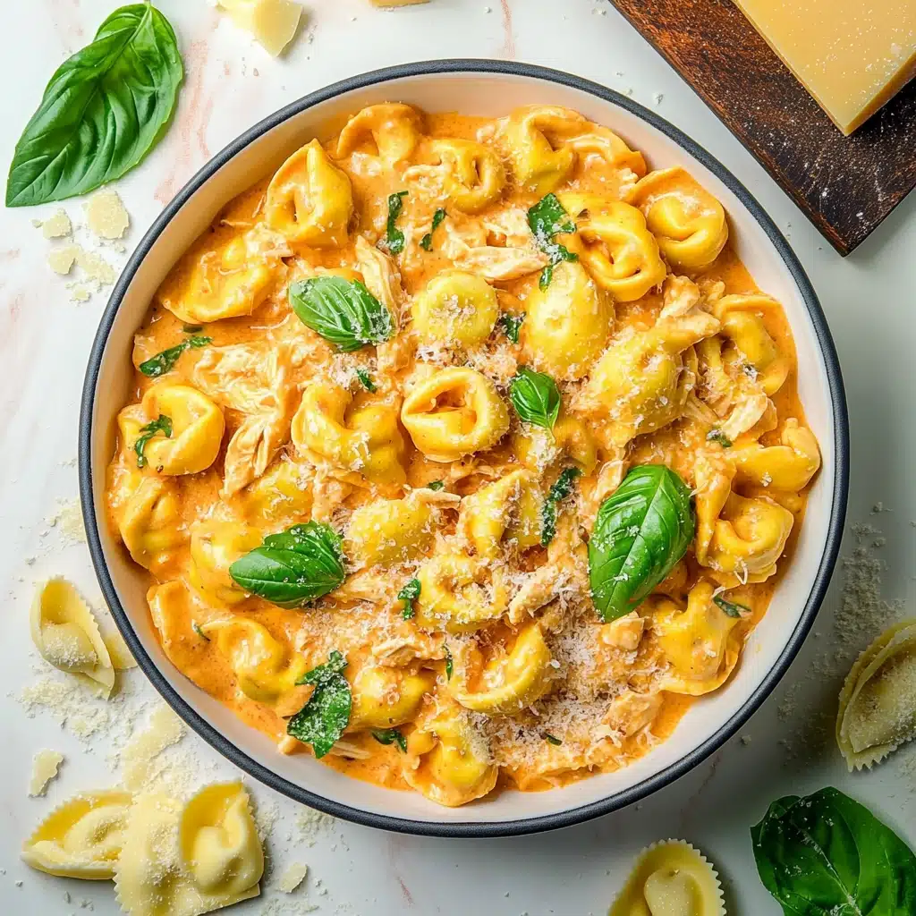 Creamy Spinach Tortellini Chicken Casserole Recipe - Recipe Image