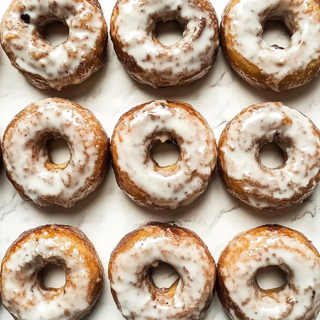 Blueberry Glazed Cake Donuts Recipe - Recipe Image