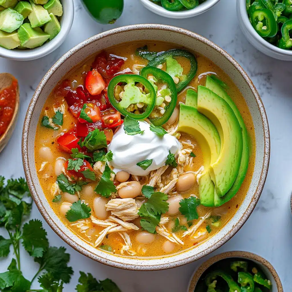 Creamy Cajun White Chicken Chili Recipe - Recipe Image