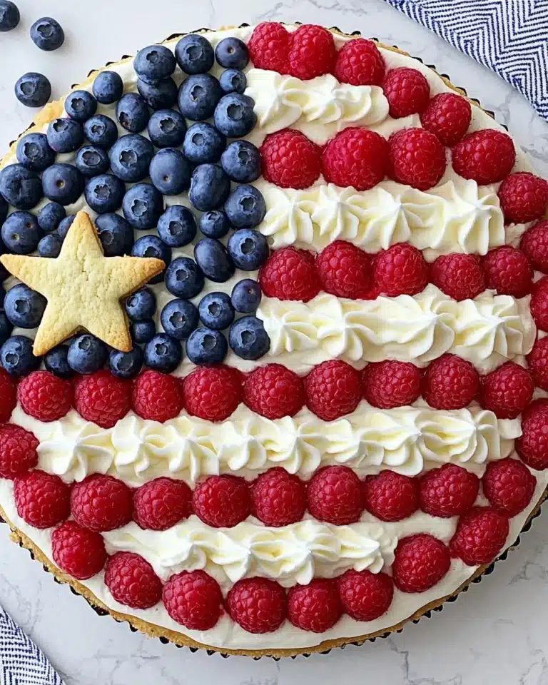 Red, White, and Blueberry Flag Pizza Recipe