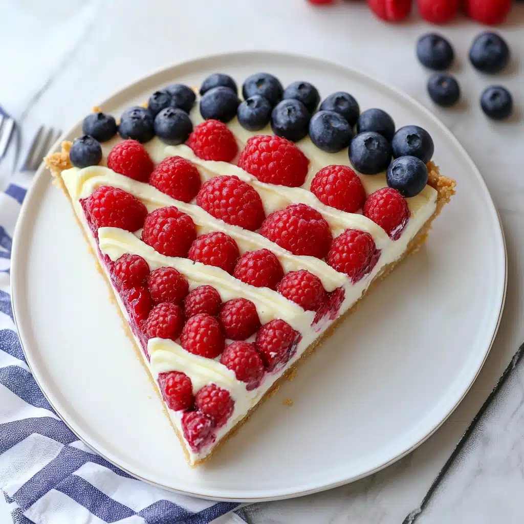 Red, White, and Blueberry Flag Pizza Recipe - Recipe Image