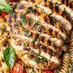 Tomato Basil Pasta with Balsamic Grilled Chicken Recipe