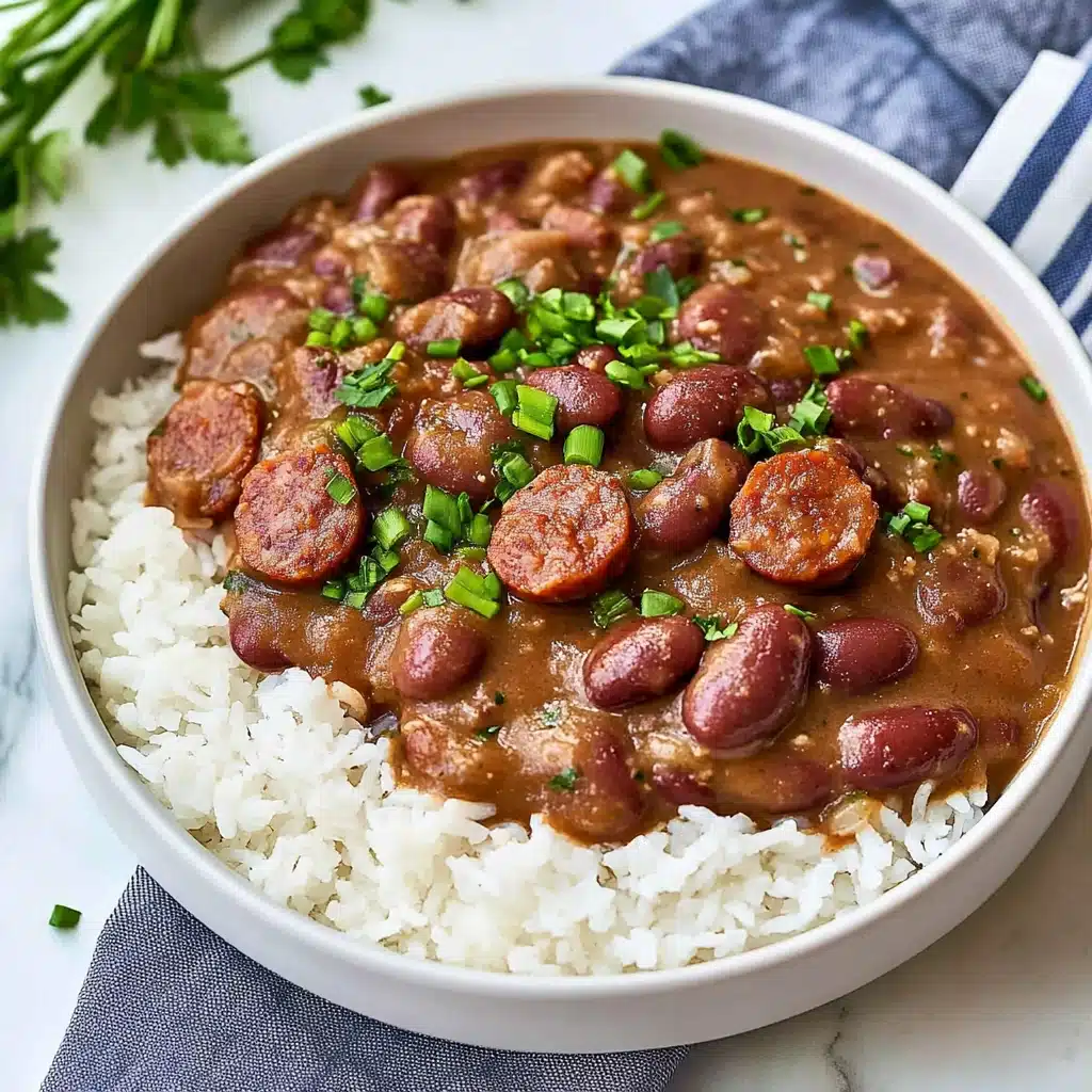 Creole Red Beans and Rice with Andouille Sausage Recipe - Recipe Image