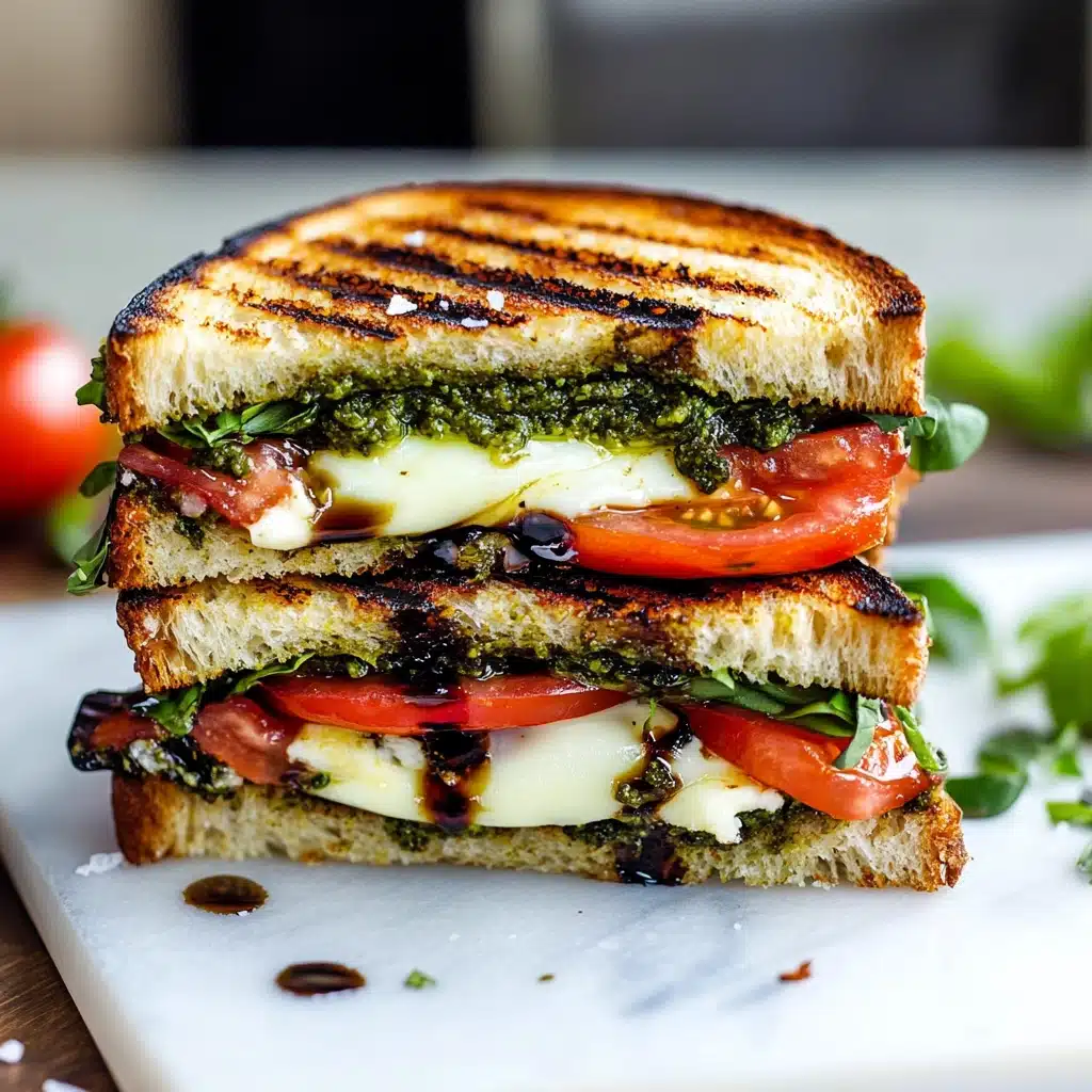 Balsamic Glazed Caprese Panini Supreme Recipe - Recipe Image
