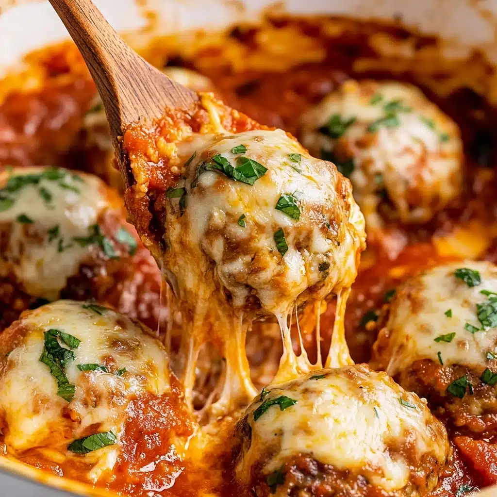 Cheesy Chicken Parmesan Meatballs Recipe - Recipe Image