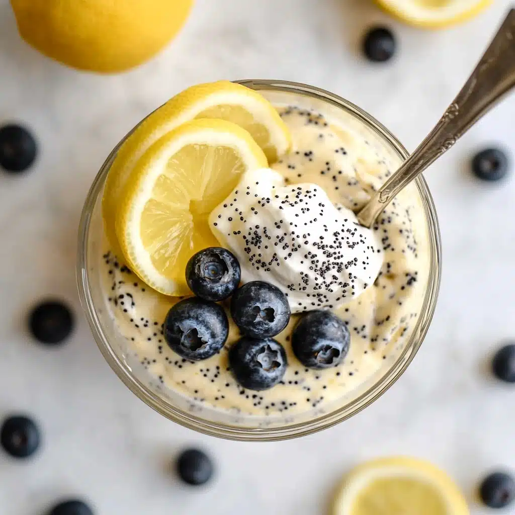 Vegan Lemon Poppy Seed Overnight Oats Recipe - Recipe Image