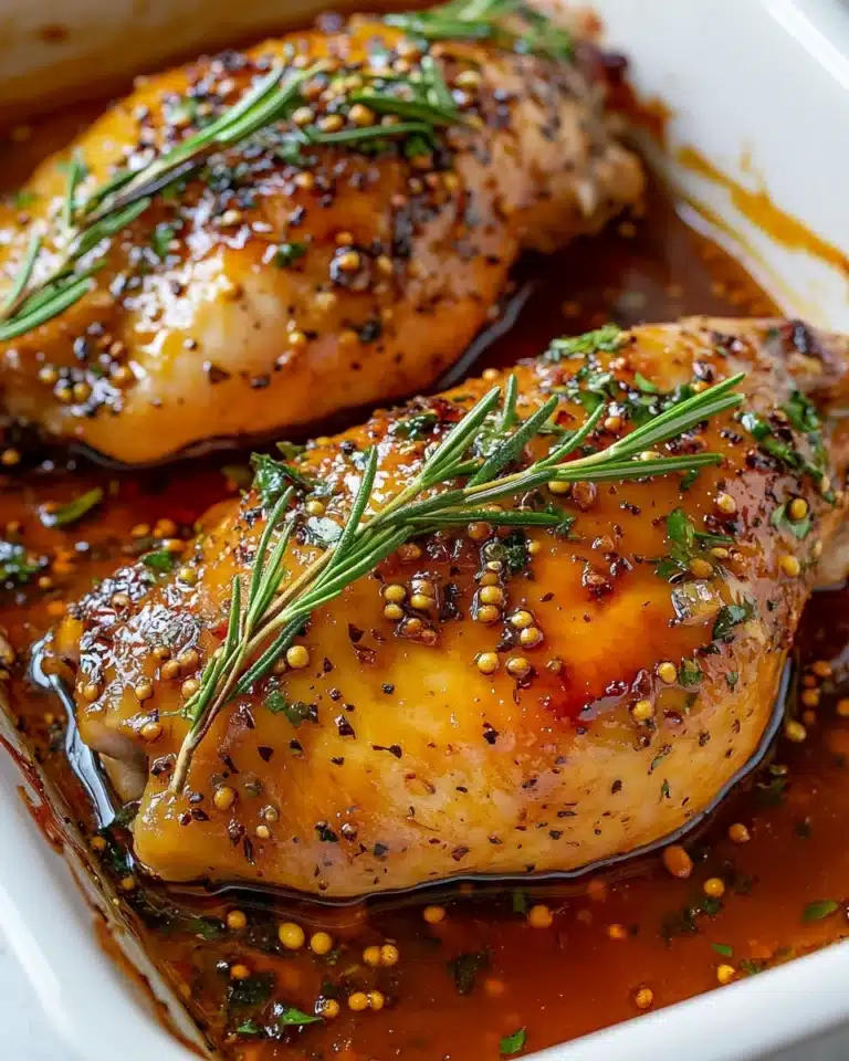 Honey Dijon Rosemary Baked Chicken Recipe