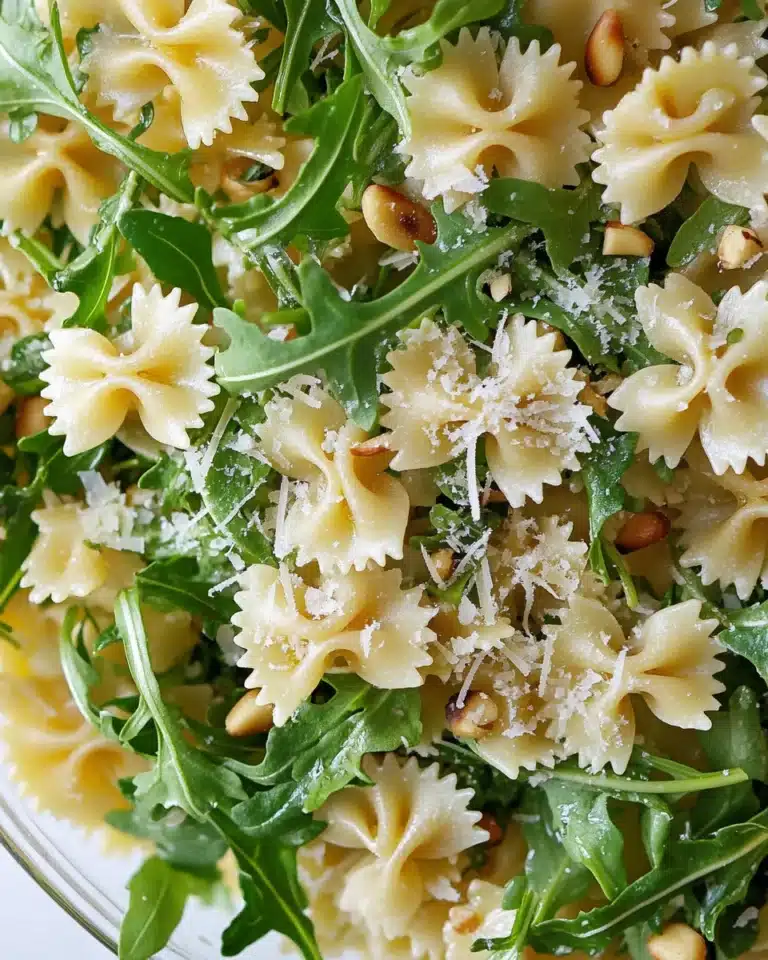 Lemon Basil Parmesan Pasta Salad with White Balsamic Vinaigrette Recipe