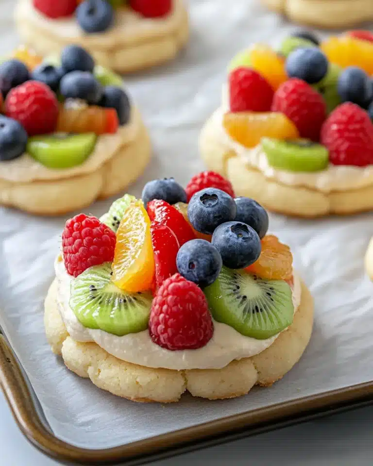 Fresh Fruit Pizza Cookies Recipe