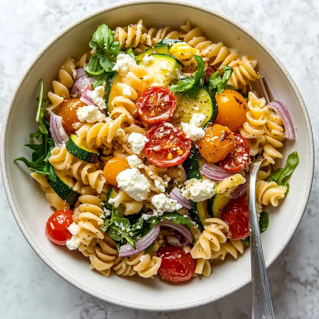 Feta & Roasted Veggie Pasta Recipe - Recipe Image