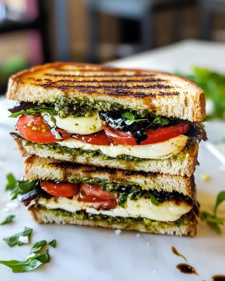 Balsamic Glazed Caprese Panini Supreme Recipe