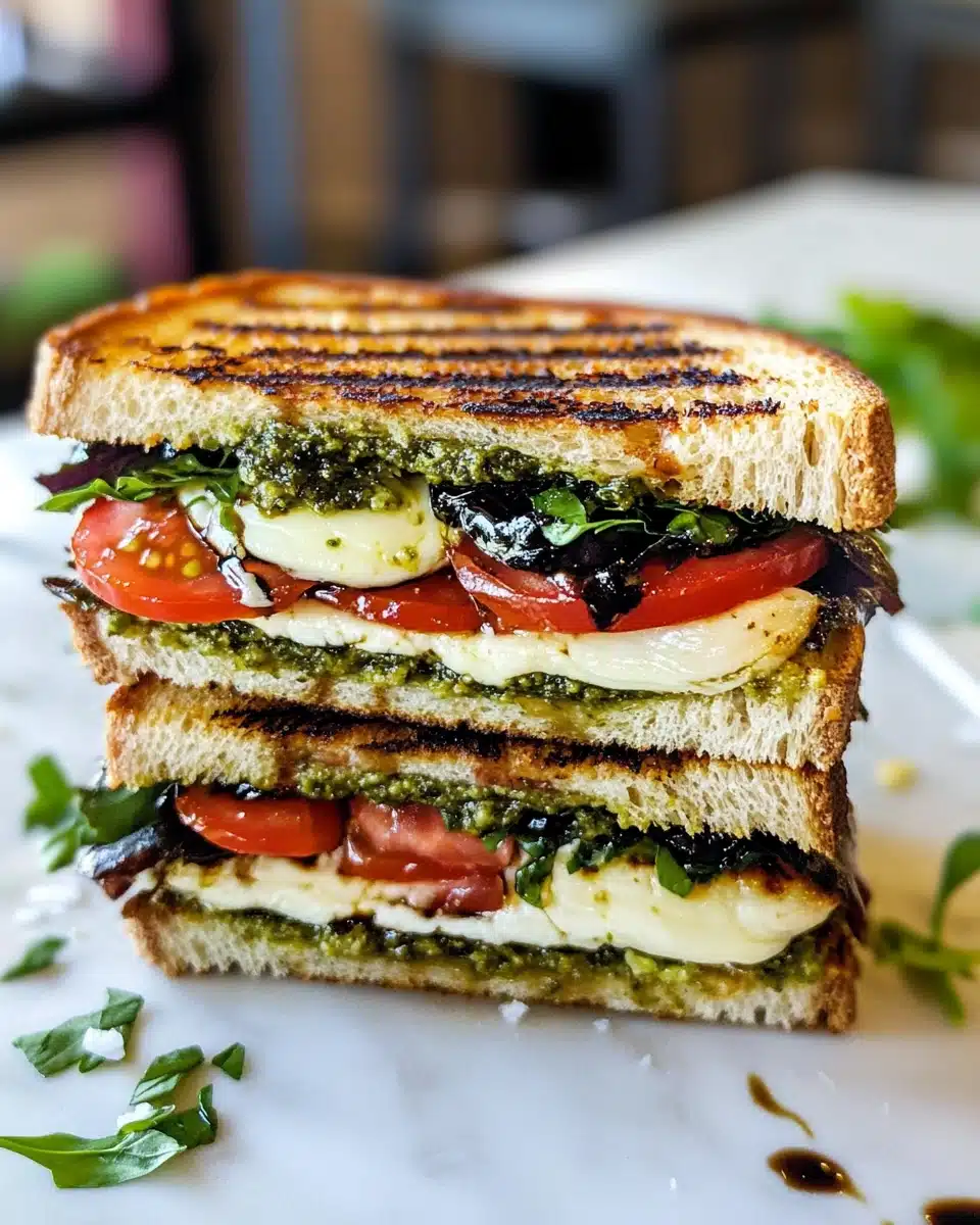 Balsamic Glazed Caprese Panini Supreme Recipe