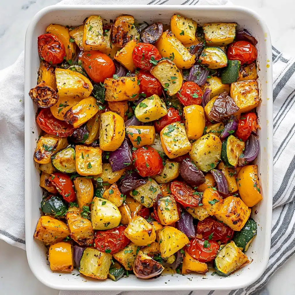 Mediterranean Halloumi Veggie Bake Recipe - Recipe Image