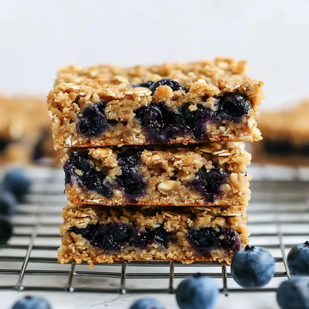 Blueberry Oatmeal Breakfast Bars Recipe - Recipe Image