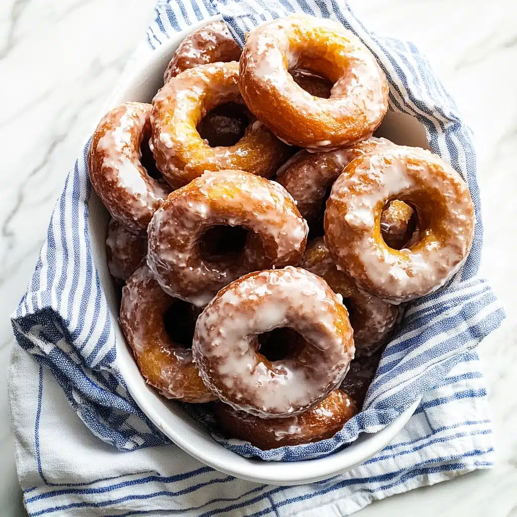 Blueberry Glazed Cake Donuts Recipe - Recipe Image