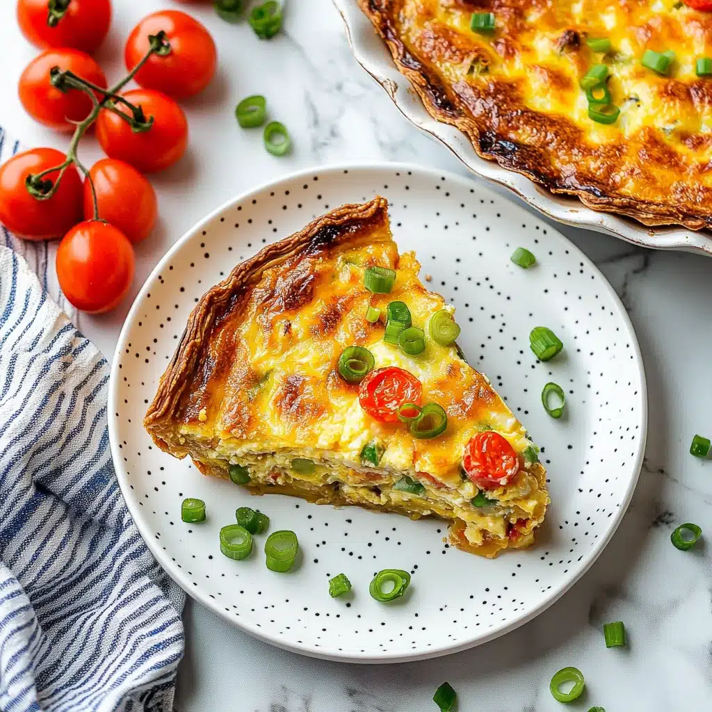 Summer Garden Crustless Zucchini Pie Recipe - Recipe Image