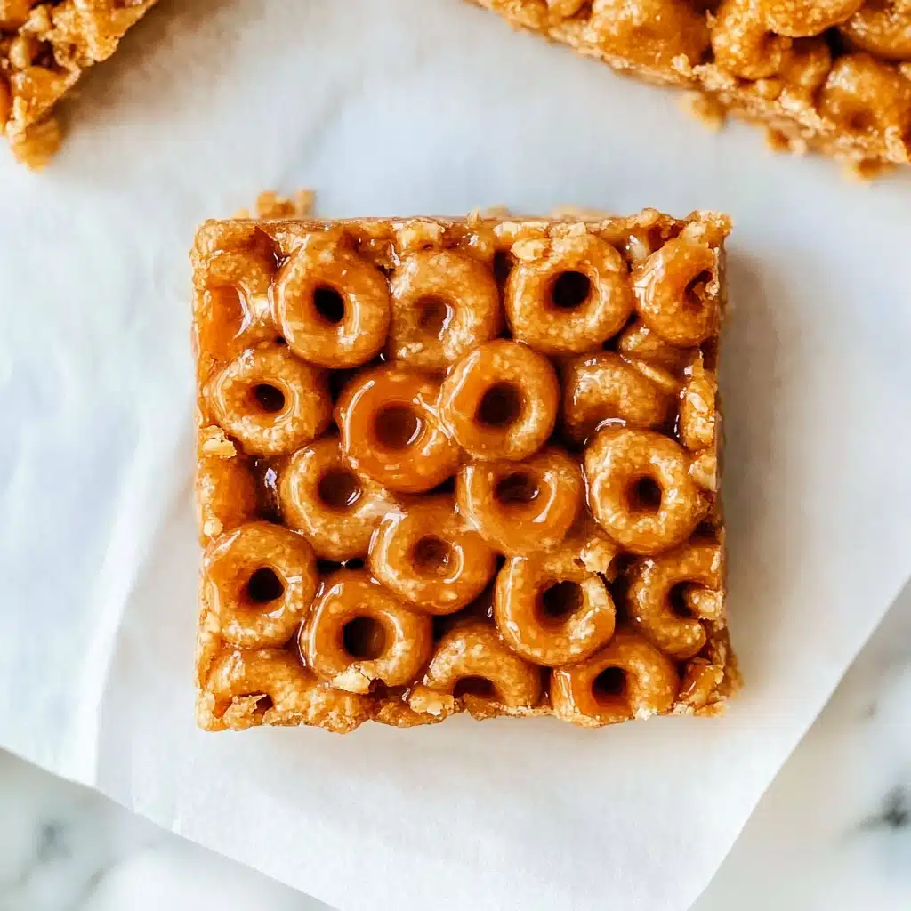 Peanut Butter Cheerio Bars Recipe - Recipe Image